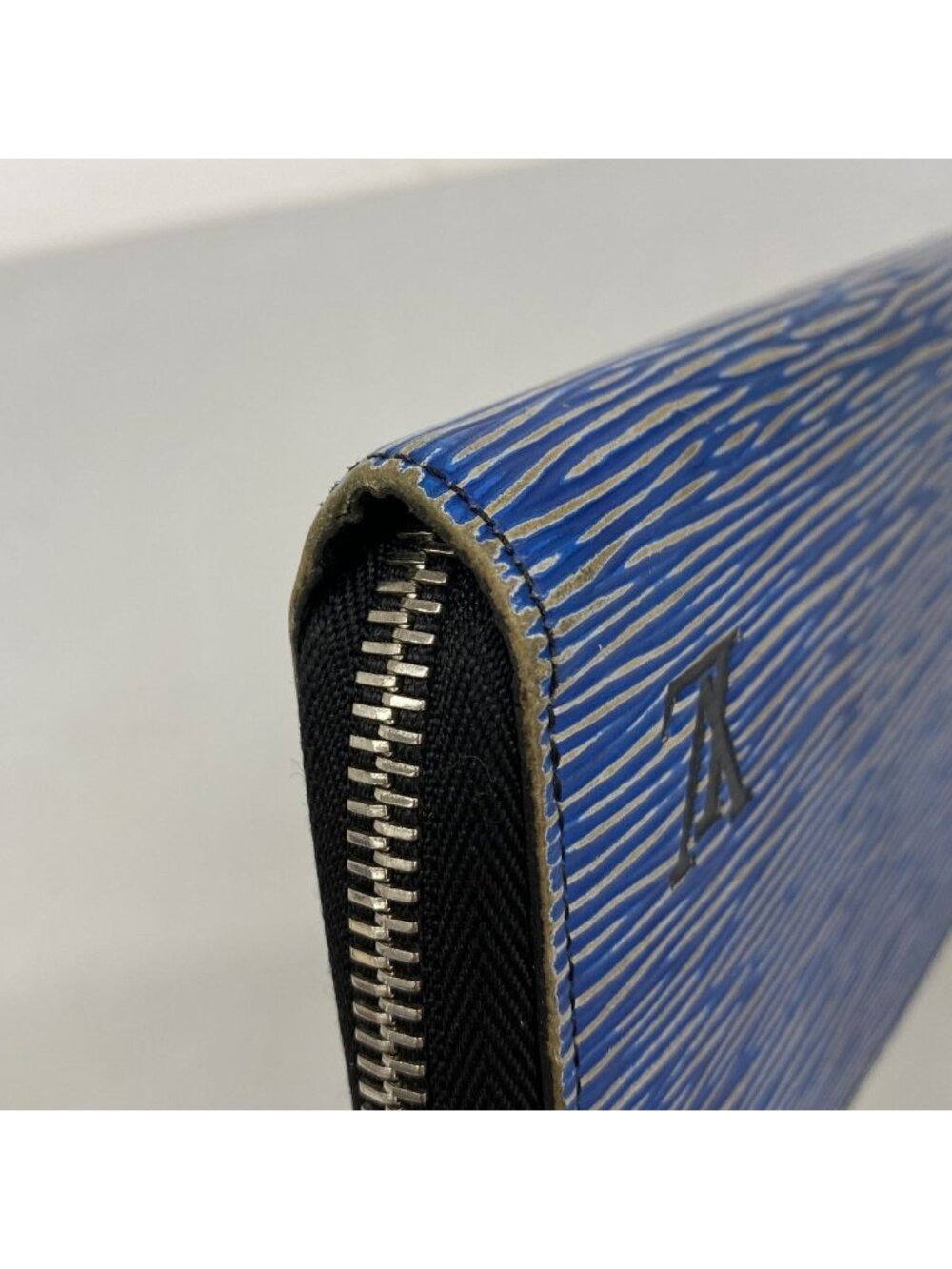 Louis Vuitton Wallet Epi Denim Zippy Blue Silver - Picture 6 of 9